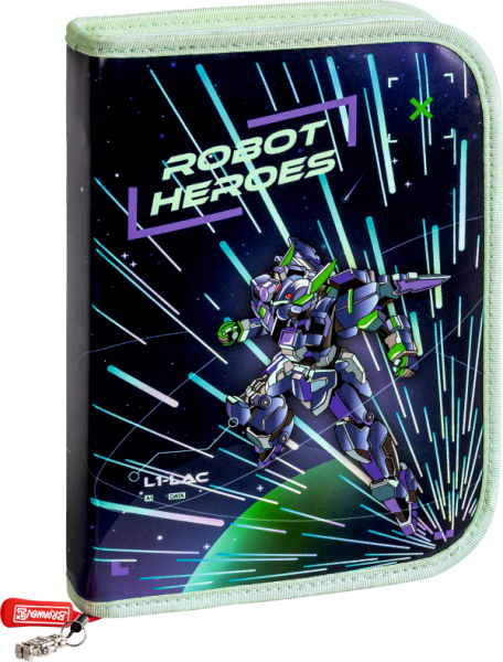 BRUNNEN Federmäppchen Robot Heroes | 2 Klappe(n)